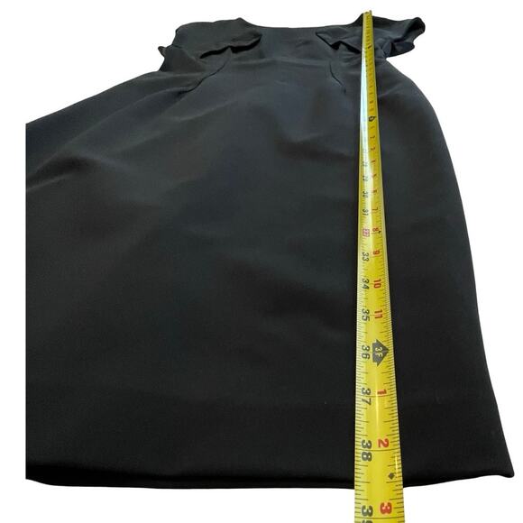 ZARA Basic Line  Business Black Bodycon Dress with Sculpted Seams Size S - Picture 6 of 9